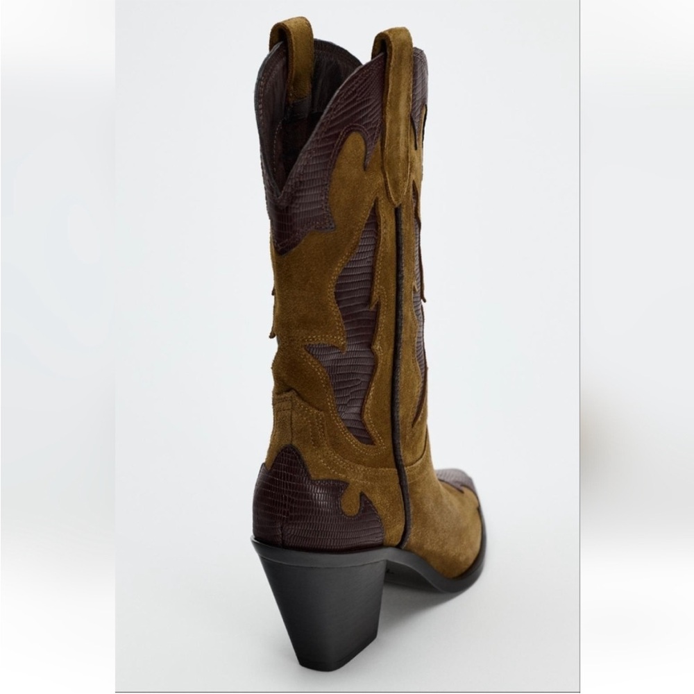 NWT ZARA viral 2024 COMBINATION SUEDE KNEE HIGH BOOTS
SIZE 5 (EUR 35 - Picture 11 of 14